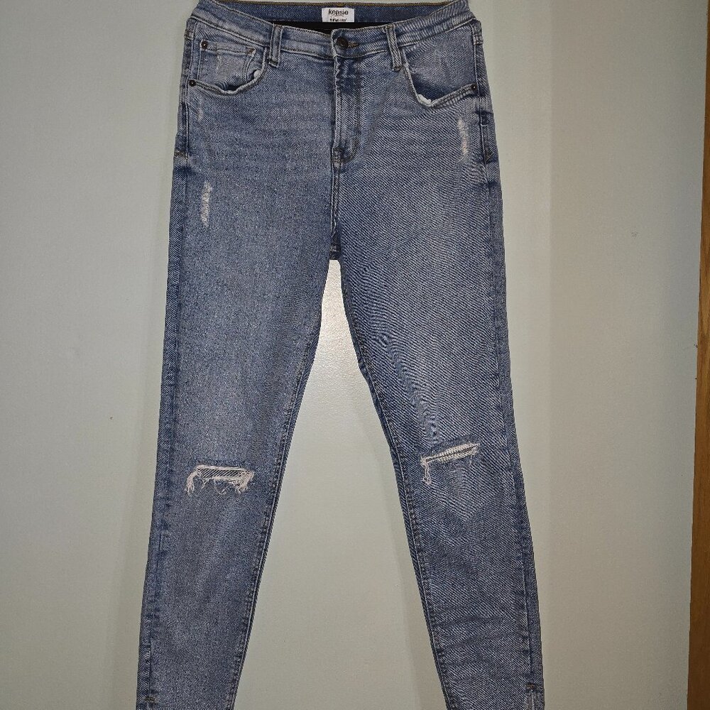 Kensie Jeans Vintage Luxe Skinny Distressed Jeans Size 10/30, Gently used #13